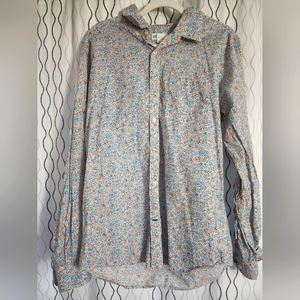 GAP Floral Button Down Dress Shirt